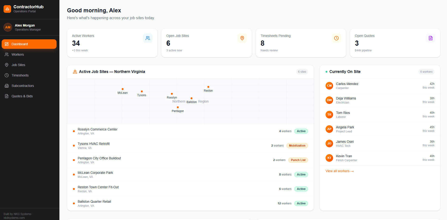ContractorHub screenshot